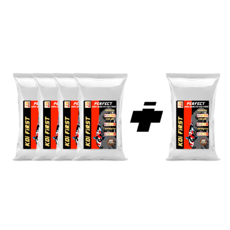 Le meilleur aliment pour nourrir et faire grandir les carpes koi dans vos bassins pendant tout l'été avec Koi First