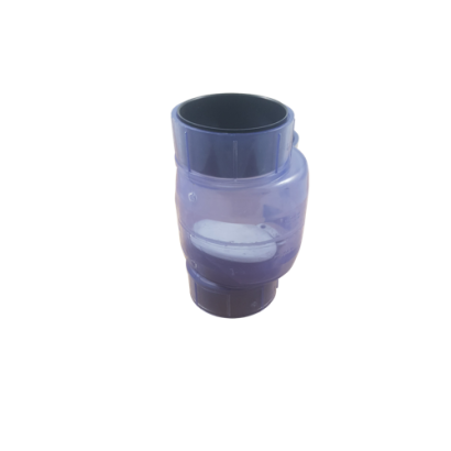 Clapet anti retour 110mm transparent pour votre filtration de bassin à carpes koi