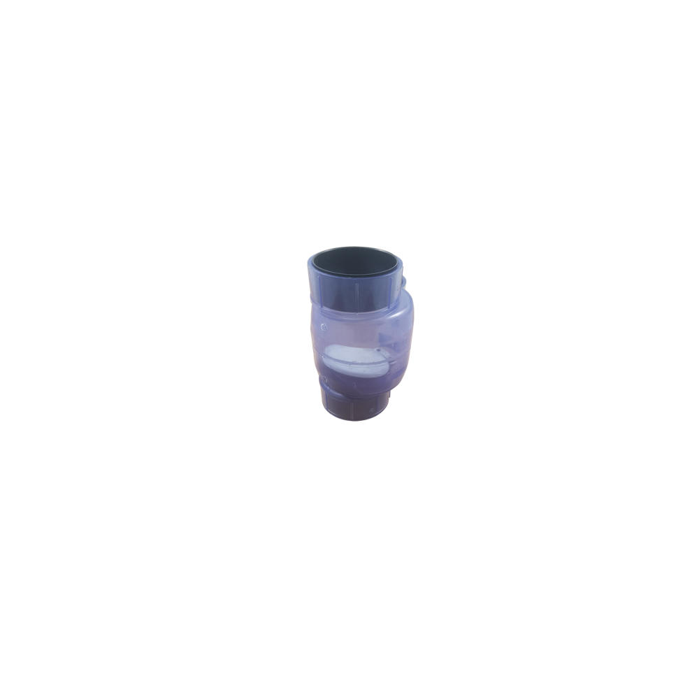 Clapet anti retour 110mm transparent pour votre filtration de bassin à carpes koi