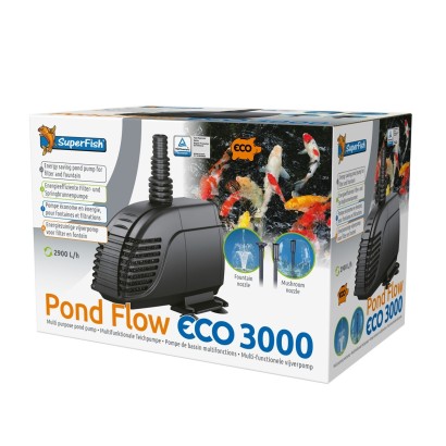 POMPE POND FLOW ECO 3000 SUPERFISH pour bassin à carpes koi