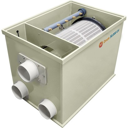 Tambour DRUM 30000 (gravitaire ou pompage)) pour bassin à carpes koi