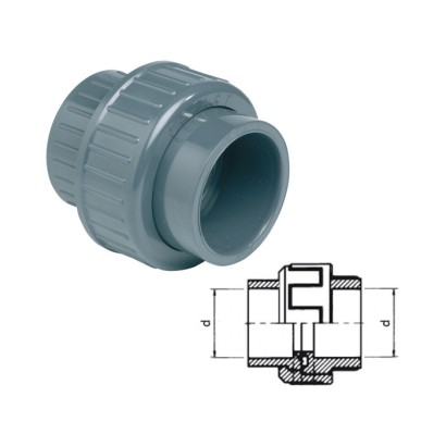 RACCORD UNION  PVC PRESSION  pour bassin