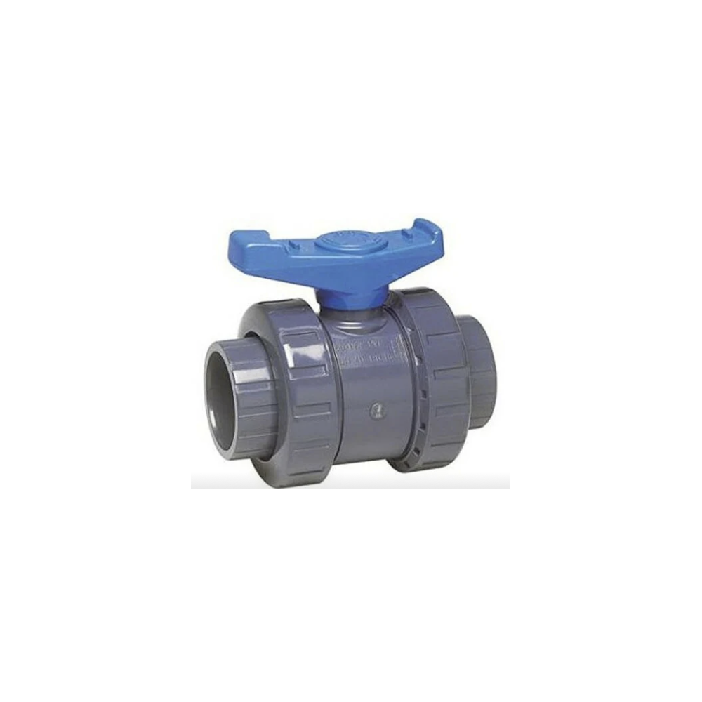 Vanne à bille  Haute pression  25mm  PVC boisseau pour bassin à carpes koi