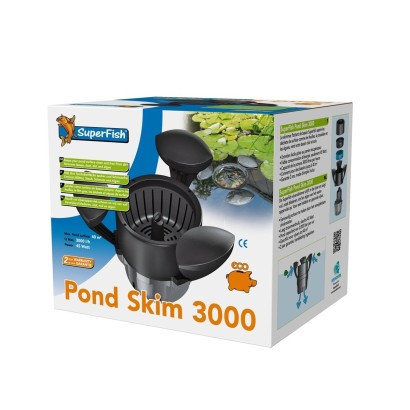Skimmer de surface autonome  POND SKIM 3000 pour bassin à carpes koi