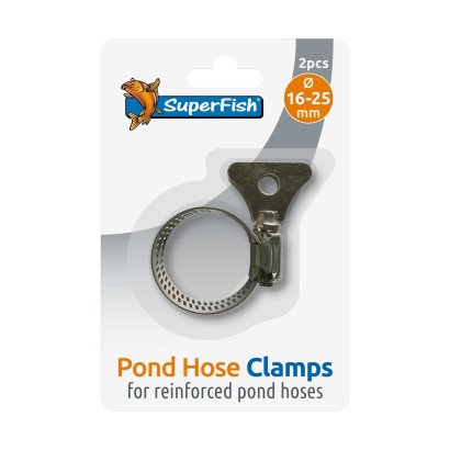 COLLIER DE SERRAGE RENFORCE 16/25mm pour bassin à carpes koi