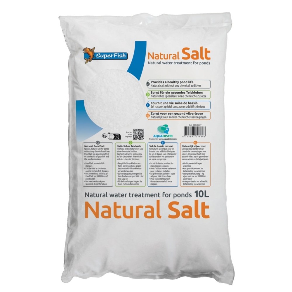 SEL DE BASSIN  SAC DE 10 LITRES POUR BASSIN A POISSONS