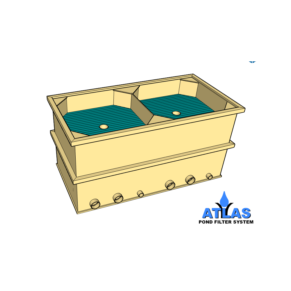 MODULE DOUBLE ATLAS pour votre bassin à carpe koi MODULE DOUBLE ATLAS pour votre bassin à carpe koi