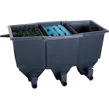 Poly Tech Move Filter 30 multi-chambres avec son couvercle pour bassin à carpes koi