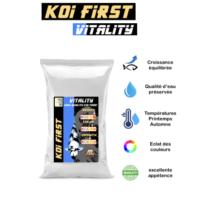 Le meilleur aliment pour nourrir et booster les carpes koi dans vos bassins printemps automnes  avec Koi First