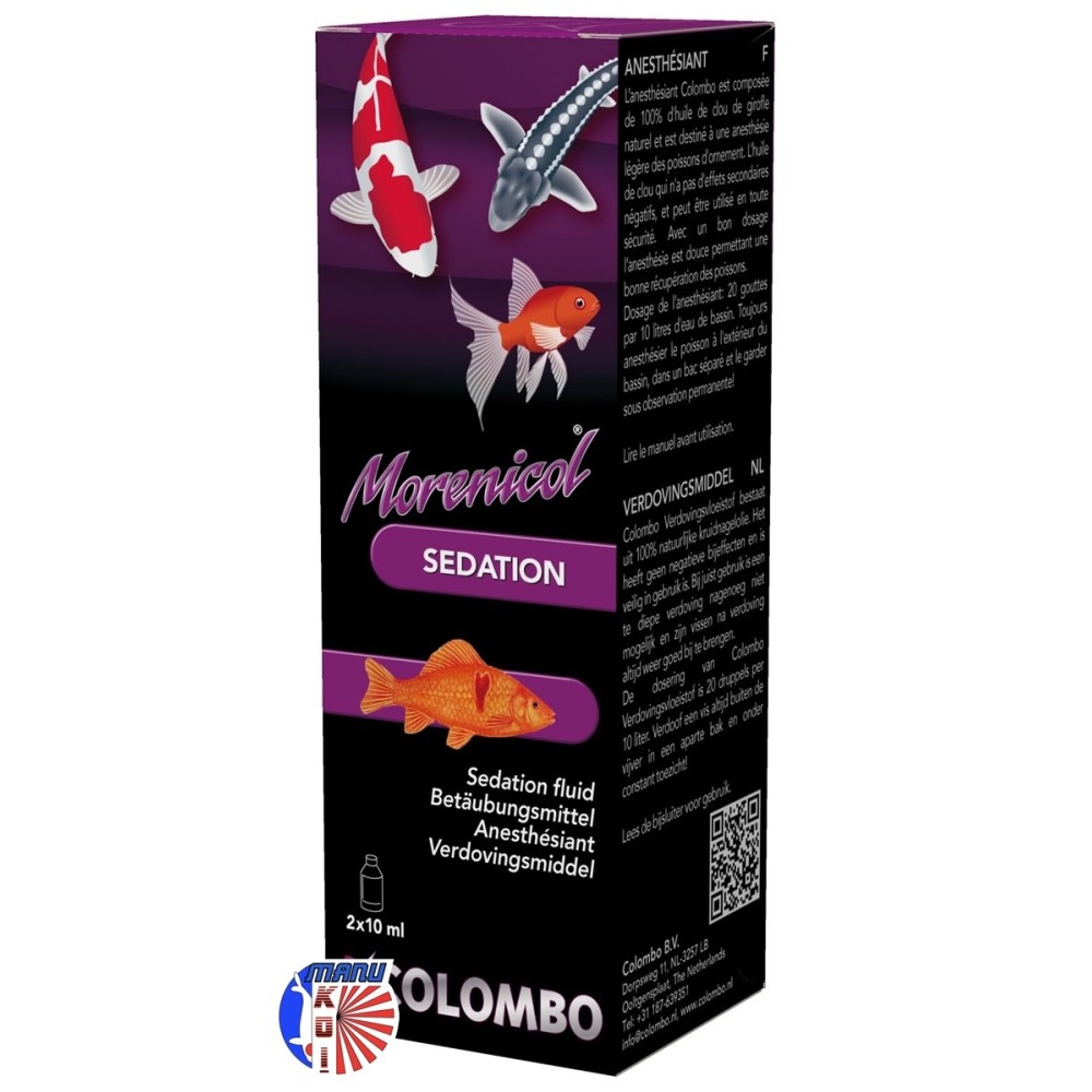 Anesthésiant 20ml Colombo pour carpe koi