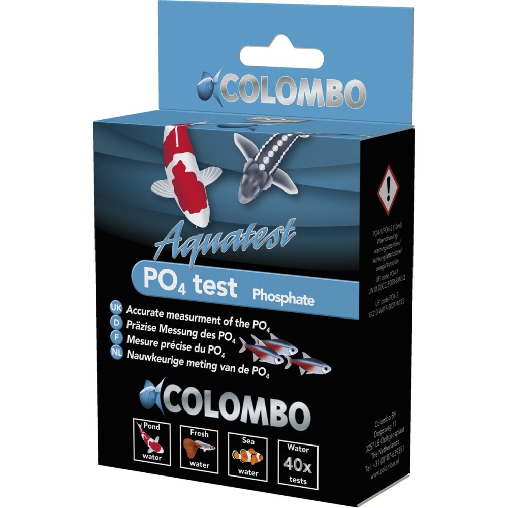 TEST  PO4 Phosphate pour TESTLAB pro Colombo pour bassin à carpes koi