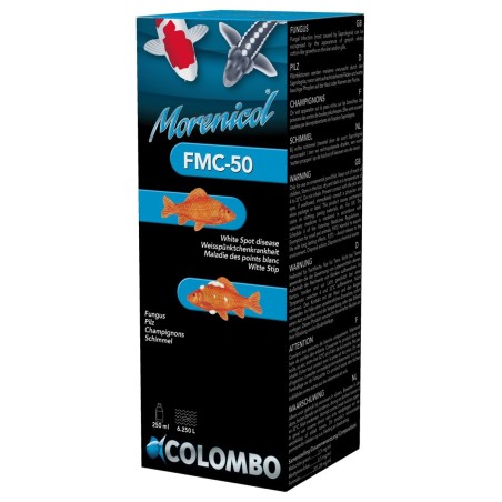 FMC-50 COLOMBO POINTS BLANCS ET CHAMPIGNONS 250ML pour les soins de vos carpes koi