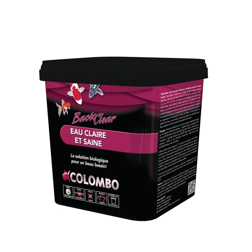 COLOMBO BACTOCLEAR 5000ML pour l'eau de votre bassin à carpes koi