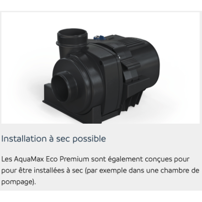 POMPE 13000 OASE AQUAMAX ECO PREMIUM pour bassin à carpes koi