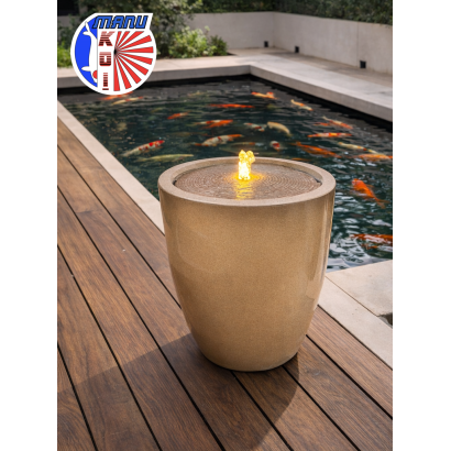 PACK FONTAINE MONACO TAILLE S + M + L POUR JARDIN JAPONAIS ET BASSIN DE JARDIN