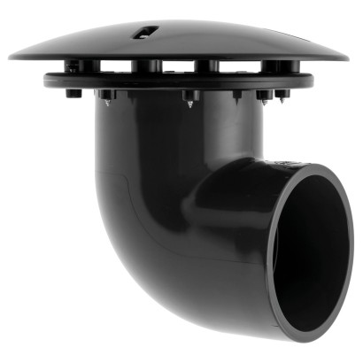 Bonde de fond  90°  110mm pour bassin à carpe koi