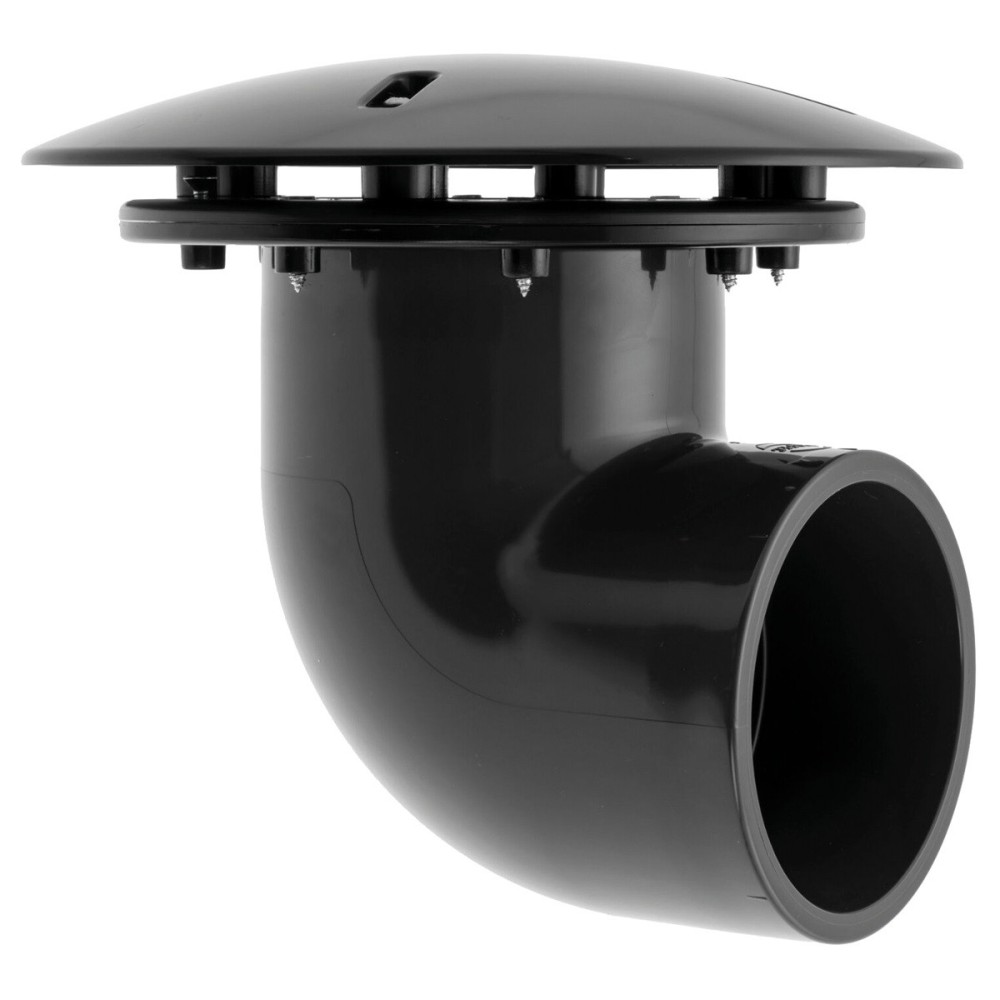 Bonde de fond  90°  110mm pour bassin à carpe koi