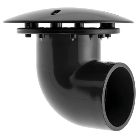 Bonde de fond  90°  110mm pour bassin à carpe koi