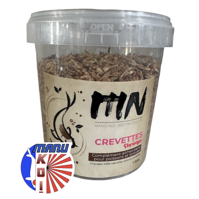 CREVETTES EN SEAU DE 1L - 3L OU 5L FRIANDISE ET ALIMENT A LA FOIS POUR VOS CARPES KOI