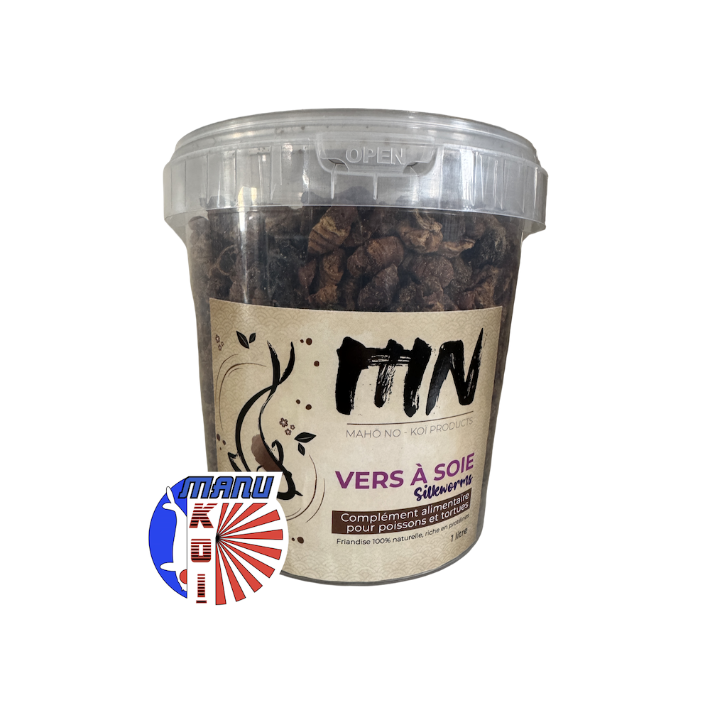 VERS A SOIE EN SEAU DE 1L - 3L OU 5L FRIANDISE ET ALIMENT A LA FOIS POUR VOS CARPES KOI