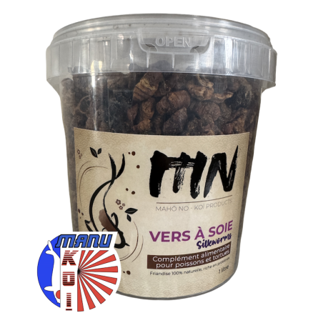 VERS A SOIE EN SEAU DE 1L - 3L OU 5L FRIANDISE ET ALIMENT A LA FOIS POUR VOS CARPES KOI