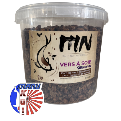 VERS A SOIE EN SEAU DE 1L - 3L OU 5L FRIANDISE ET ALIMENT A LA FOIS POUR VOS CARPES KOI