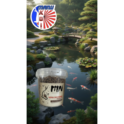 VERS DE FARINE EN SEAU DE 1L - 3L OU 5L FRIANDISE ET ALIMENT A LA FOIS POUR VOS CARPES KOI