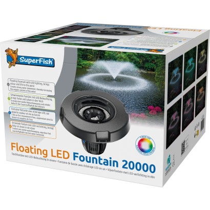 FONTAINE LED FLOTTANTE 20000L/H