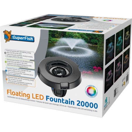 FONTAINE LED FLOTTANTE 20000L/H
