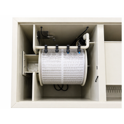 COMBI DRUM 25 PRO ATLAS POMPAGE OU GRAVITAIRE avec pompe de rinçage pour bassin à carpe koi