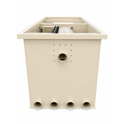 COMBI DRUM 55 PRO ATLAS POMPAGE OU GRAVITAIRE avec pompe de rinçage pour bassin à carpe koi