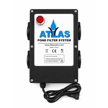 COMBI DRUM 55 PRO ATLAS POMPAGE OU GRAVITAIRE avec pompe de rinçage pour bassin à carpe koi