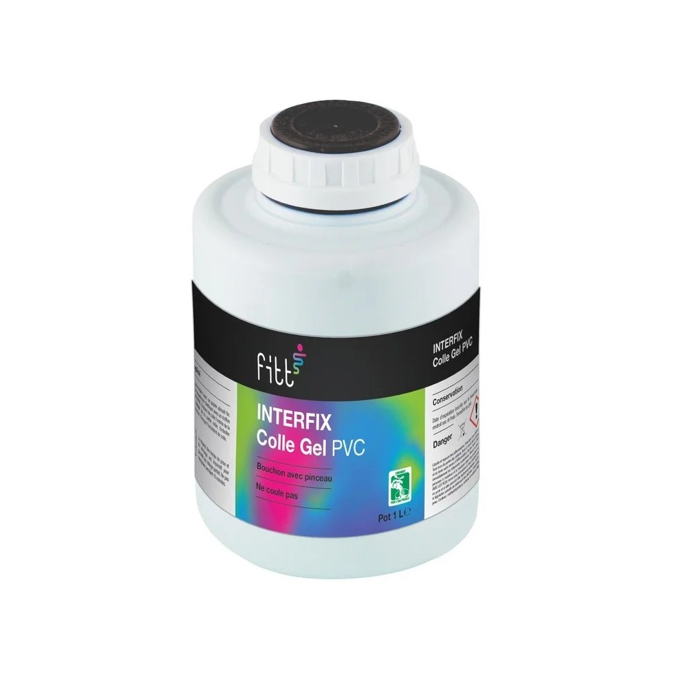 COLLE PVC 1000ML PRISE NORMALE pour bassin à carpe koi
