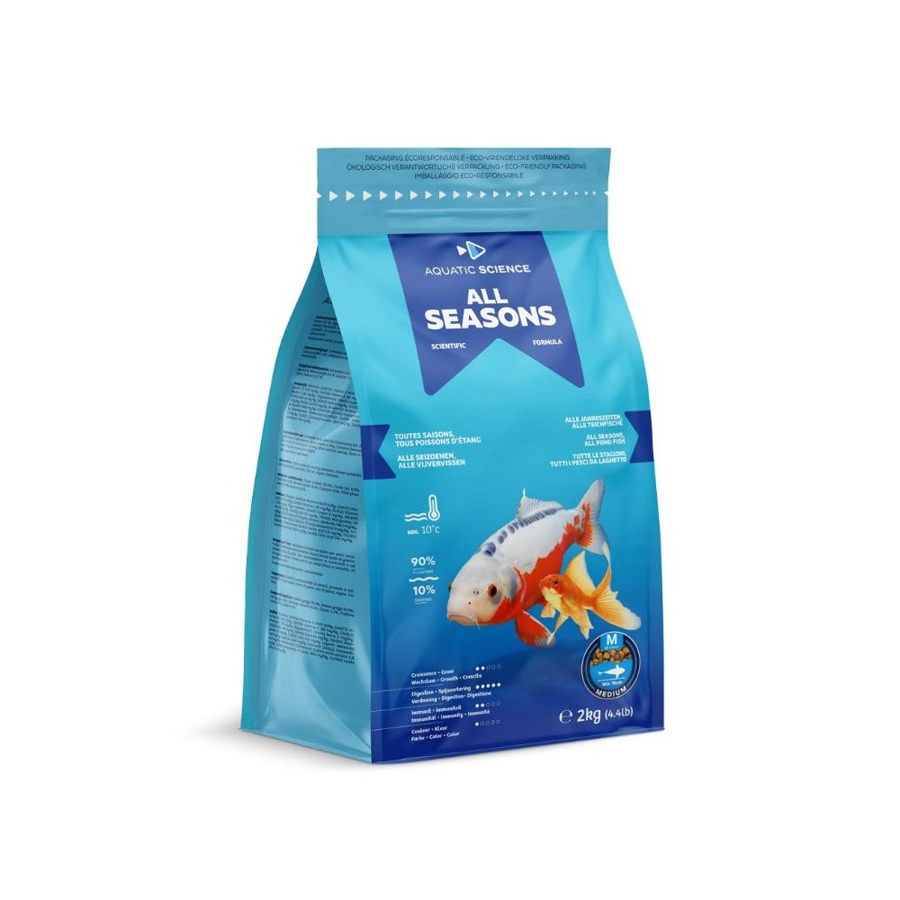 Le meilleur aliment pour nourrir et faire grandir les carpes koi dans vos bassins pendant toute la saison avec Koi First