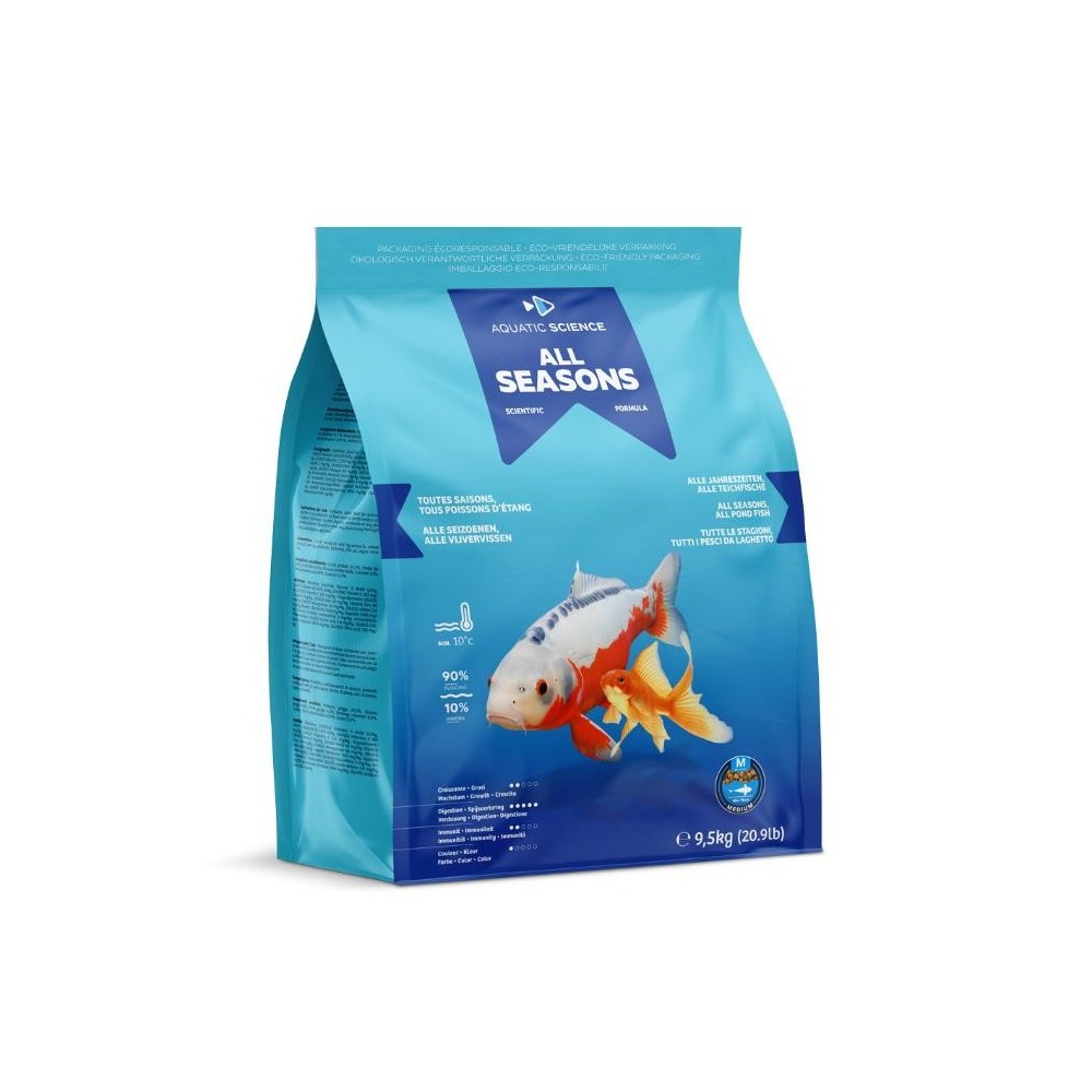 Le meilleur aliment pour nourrir et faire grandir les carpes koi dans vos bassins pendant toute la saison avec Koi First