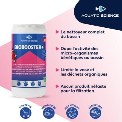 BIOBOOSTER 6 M3 pour bassin à carpes koi